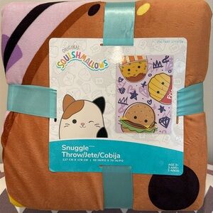 NEW Squishmallow Snuggle Throw 50" x 70" Foodie